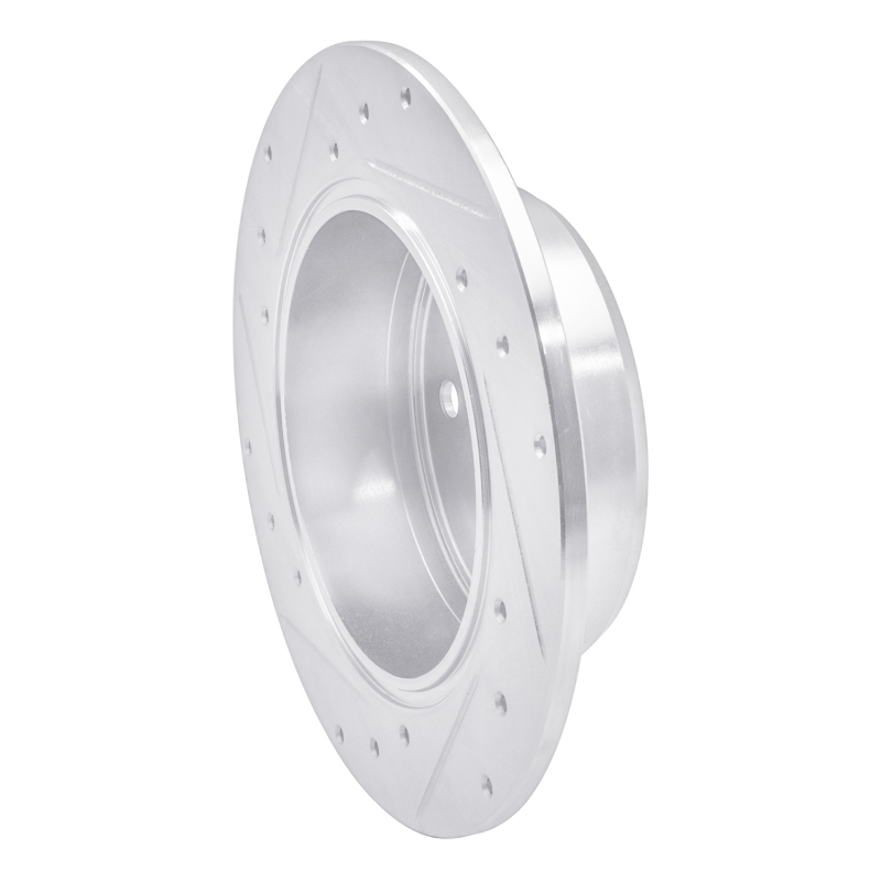 Lexus RX300 Brake Rotor (1) - Rear Right - R1 Concepts - Drilled & Slotted - Silver - `92-`03